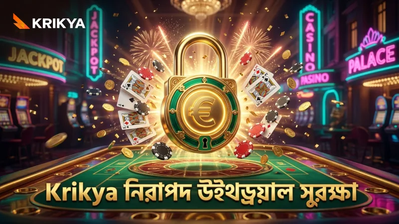 Krikya নিরাপদ ও দ্রুত উইথড্রয়াল নিশ্চিত করে অ্যাকাউন্ট সুরক্ষা।