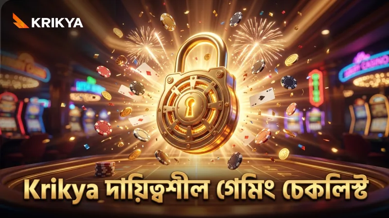 Krikya তে দায়িত্বশীল গেমিং এর জন্য প্রয়োজনীয় সীমা এবং চেকলিস্ট