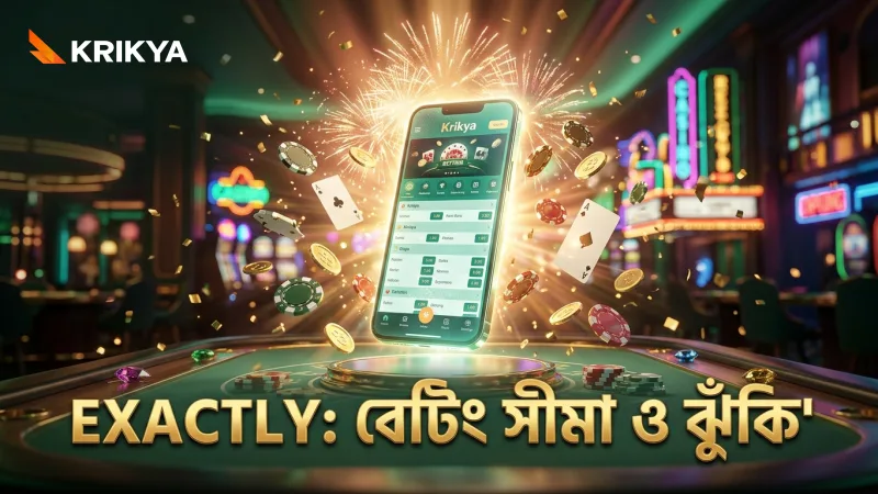 সঠিক বেটিং সীমা ও ঝুঁকি ব্যবস্থাপনা Krikya তে শিখুন