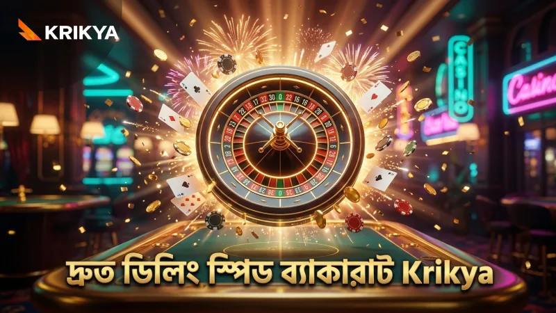১২ সেকেন্ডের দ্রুত ডিলিং স্পিড ব্যাকারাটের মূল বৈশিষ্ট্য।