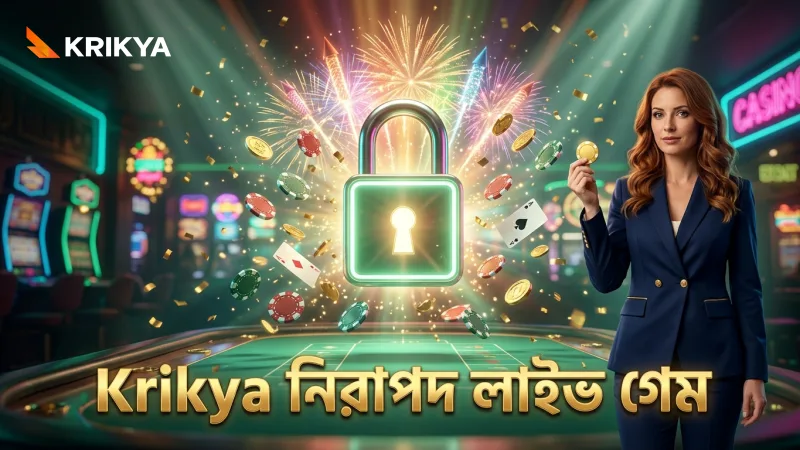 Krikya-র সুরক্ষিত প্ল্যাটফর্মে লাইভ চ্যাট ও কার্ড স্ক্যানিং।